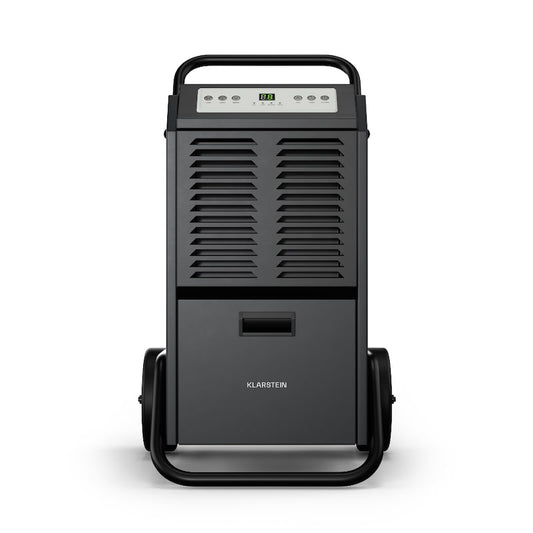 DuraDry 50L Luftentfeuchter | 50L/Tag | 100 m2 | rostfrei | mobil | 450 m³/h Anthrazit