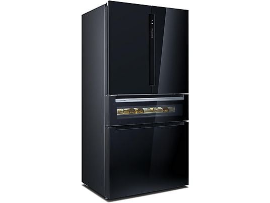 SIEMENS KF 96 RSBEA iQ700 Kühl-Gefrierkombination (E, 1830 mm hoch, Schwarz)