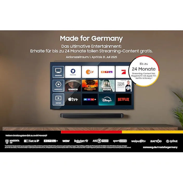 Samsung GQ75QN80FAUXZG 191cm 75" 4K Neo QLED 144 Hz Vision AI Smart TV Fernseher