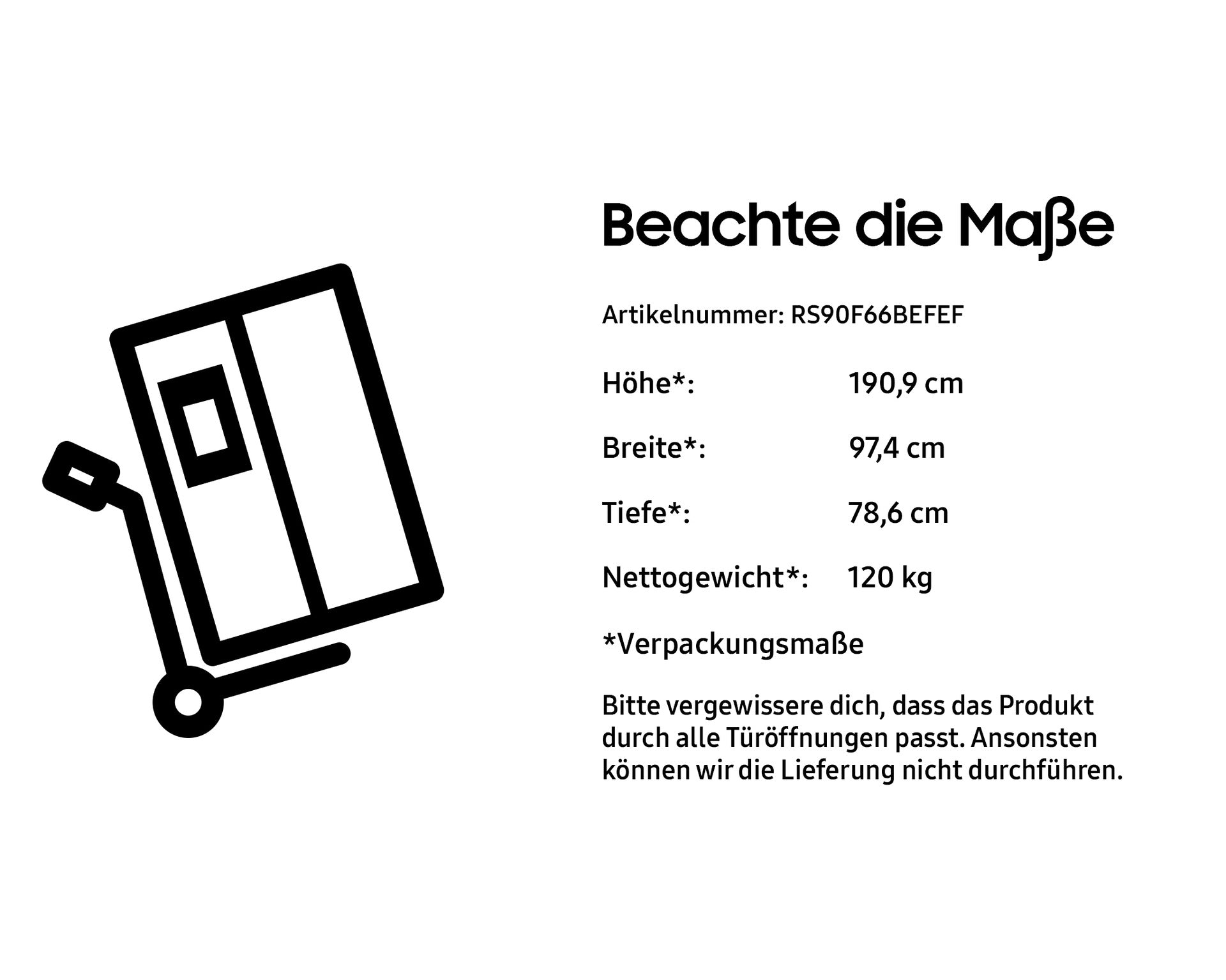 2025 Bespoke AI Family Hub™ | Schwarz | RS90F66BEFEF | Samsung DE