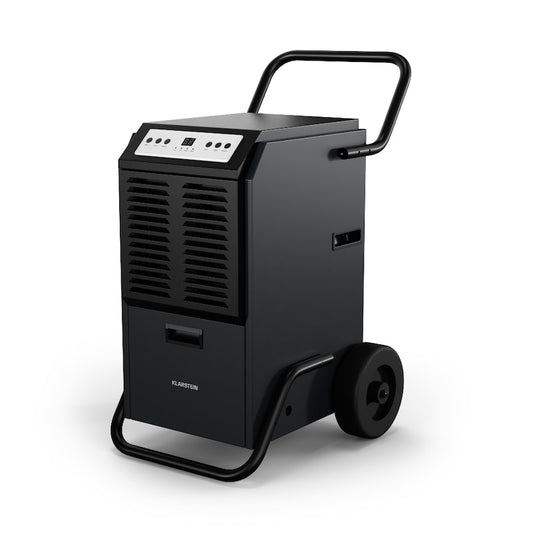 DuraDry 50L Luftentfeuchter | 50L/Tag | 100 m2 | rostfrei | mobil | 450 m³/h Anthrazit